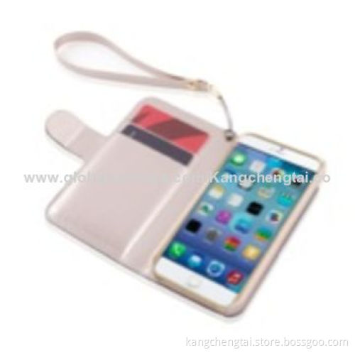 PU Leather Mobile Phone Cases for iPhone 6, Stylish, Color Leather Folio with Stand